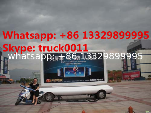 outdoor mobile LED displays screen advertising billboard trailer for sale, led trailer