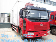 China good quality refrigerated truck with meat hooks for sale, factory sale refrigerator truck for frozen meats