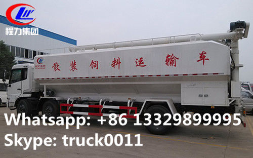 Euro 3 dongfeng tianjin  170hp livestock and poultry transportation feed tank truck, farm-oriented feed truck