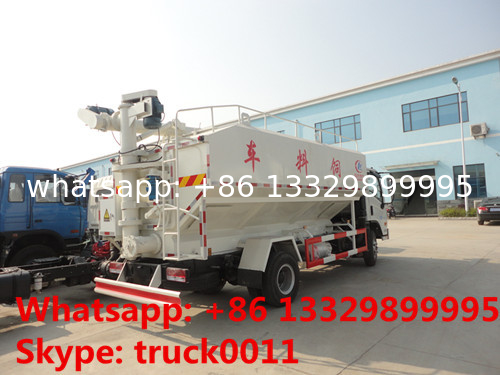 hot sale new brand dongfeng 12m3 hydraulic poultry feed truck, factory sale best price farm-oriented poultry feed truck