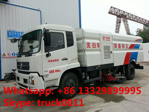 dongfeng 4*2 LHD  180hp/185hp diesel road sweeper cleaning vehicle for sale, best price CLW road cleaning vehicle