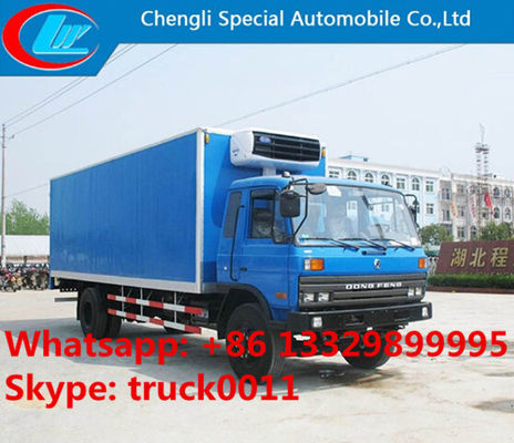 hot sale dongfeng 153 cummin 190hp 10ton-15ton cold room truck, dongfeng 15tons freezer van truck for frozen seafood