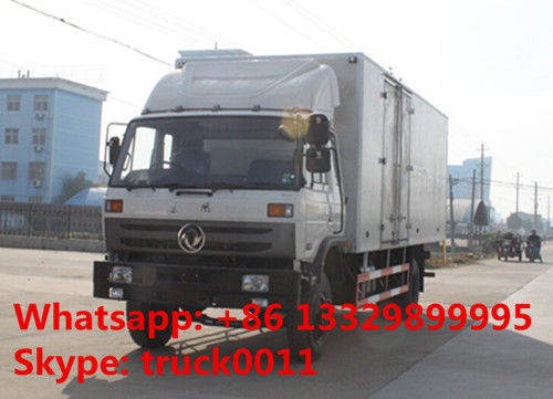 4x2 dongfeng 8 ton to 15 ton refrigerated van, hot sale best price Cummin 170hp dongfeng brand refrigerated truck