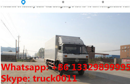 4x2 dongfeng 8 ton to 15 ton refrigerated van, hot sale best price Cummin 170hp dongfeng brand refrigerated truck