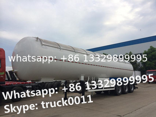 factory direct sale 56,000L lpg gas tanktrailer , high quality 23.5ton propane gas trailer with aluninum cover for sale