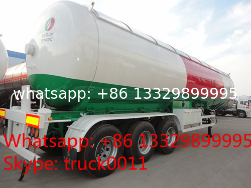 factory direct sale 56,000L lpg gas tanktrailer , high quality 23.5ton propane gas trailer with aluninum cover for sale