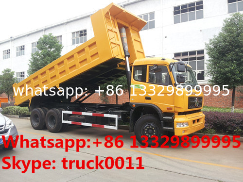 factory direct sale dongfeng dalishen 6*4 30ton dump truck for sale, 10 wheels sand transporting dump truck for sale