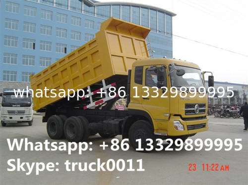 factory direct sale dongfeng dalishen 6*4 30ton dump truck for sale, 10 wheels sand transporting dump truck for sale