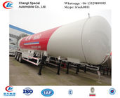 factory sale ASMEstandard lpg gas propane tanker trailer for export, 25metric tons bulk propane gas tank semitrailer