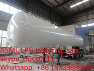 LPG propane ammonia Isobutane Propane Propylene truck trailer, China hot sale propane gas tranported tank trailer