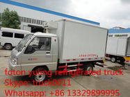 FOTON 4×2 41HP 1tons Refrigerator Truck,best quality  forland mini 1tons gasoline cold room truck for ice-cream for sale