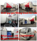 diesel 4*2 LHD CLW brand 2.3 metric tons lpg gas tank truck for sale, hot sale CLW brand 2.3tons lpg propane gas truck