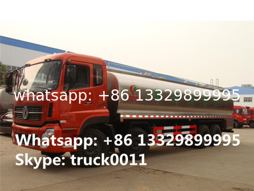 hot sale 25,000L fresh milk tank truck,Dongfeng tianlong 8*4 25m3 stainless steel milk tank delivery truck for sale