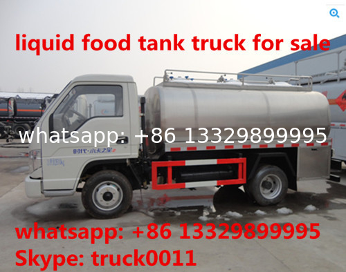 HOT SALE! new best price 3,000L forland RHD fresh milk transported truck for sale, mini liquid food truck for sale