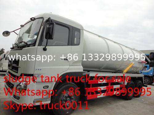 factory direct sale best price dongfeng tianlong 6*4 16cbm vacuum truck for sale, 245hp 16cbm sludge tank truck for sale