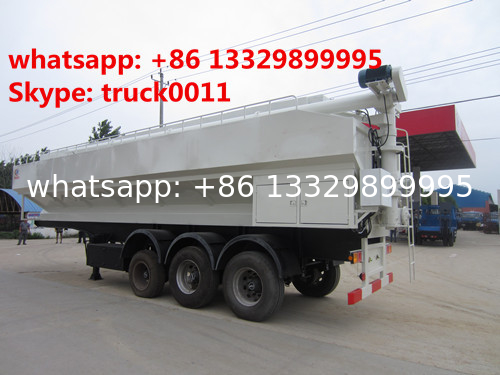 50cbm poultry animal feed tank trailer for sale, CLW best price 25ton animal feed transported tank trailer for sale