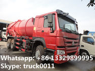 HOWO LHD 6*4 16,000Liters sewage suction truck for sale, Factory sale best price new HOWO vacuum tank truck for sale