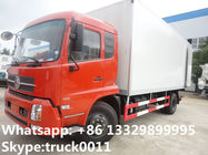 dongfeng tianjin LHD 10ton-15ton frozen fish transported van truck, hot sale best price cold room truck for frozen food