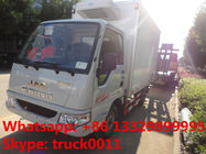 JAC mini gasoline cold room truck for sale, hot sale JAC brand  gasoline 82hp refrigerated truck for ice-cream for sale