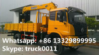 dongfeng 4*4 all wheels drive off road 6.3tons telescopic boom mounted on truck for sale, HOT SALE! truck with crane