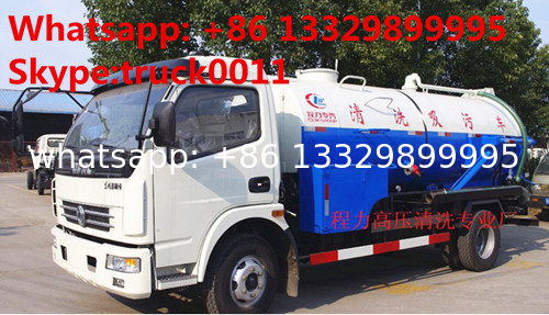 HOT SALE! best price DONGFENG 4*2 Cleaning Suction Sewage truck 6m3, dongfeng high pressure jetting sewer truck for sale