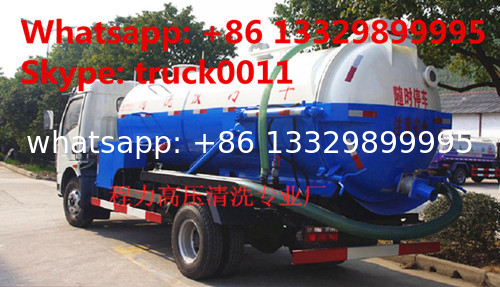 HOT SALE! best price DONGFENG 4*2 Cleaning Suction Sewage truck 6m3, dongfeng high pressure jetting sewer truck for sale