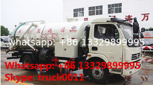 HOT SALE! best price DONGFENG 4*2 Cleaning Suction Sewage truck 6m3, dongfeng high pressure jetting sewer truck for sale