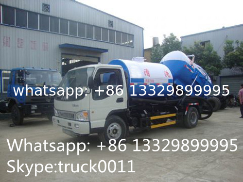 HOT SALE! best price DONGFENG 4*2 Cleaning Suction Sewage truck 6m3, dongfeng high pressure jetting sewer truck for sale