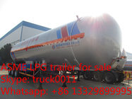 59600 liters ASME Material tri-axle Gas delivery trailer for sale, lpp trailer for sale, 25tons bulk propan gas trailer