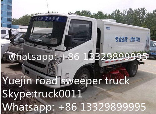 high quality and best price IVECO yuejin brand road sweeper truck for sale, hot sale YUEJIN brand road sweeper truck