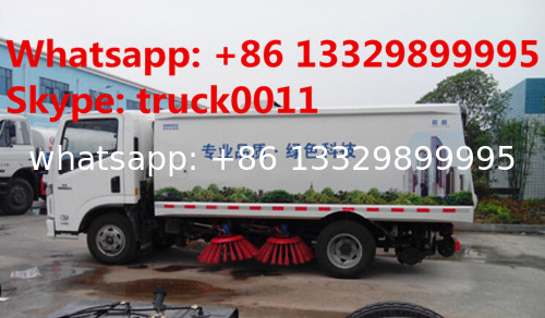 high quality and best price IVECO yuejin brand road sweeper truck for sale, hot sale YUEJIN brand road sweeper truck