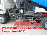Dongfeng 4*2 LHD road sweeper truck (2cbm water tank+5cbm wastes van) for sale, best price Dongfeng sweeping vehicle