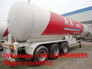 FUWA leaf spring suspension triple axles 25ton lpg gas trailer for sale, lpg gas trailer for AA RANO COMPANY in Nigeria