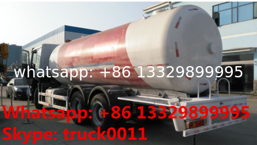 10metric tons 336hp SINO TRUK HOWO brand lpg gas dispensing truck for filhling gas bottles, 25m3 lpg gas dispenser truck