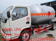 dongfeng mini LPG Refilling Tanker Truck with 5500L LPG Refilling System,hot sale small bulk lpg gas dispensing truck