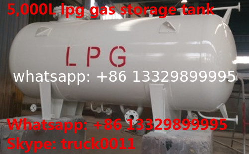 CLW Brand mini 5,000L surface lpg gas storage tank for sale, ASME standard 5M3 bulk lpg gas storage tank for sale