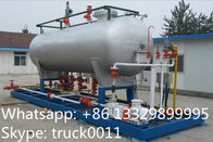 32m3 skid mobile lpg gas station, CLW brand best price 16tons skid lpg gas filling plant for automobiles for sale