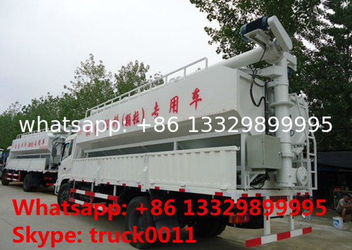 8ton-12tons bulk feed tank mounted on cargo truck for sale, 8-12ton poultry feed tank mounted on dongfeng truck for sale