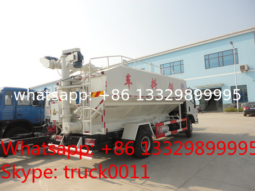 8ton-12tons bulk feed tank mounted on cargo truck for sale, 8-12ton poultry feed tank mounted on dongfeng truck for sale