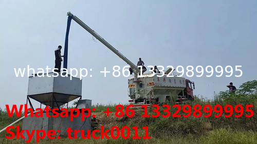 8ton-12tons bulk feed tank mounted on cargo truck for sale, 8-12ton poultry feed tank mounted on dongfeng truck for sale