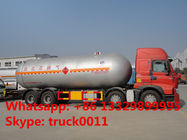 factory price LHD/RHD HOWO 8*4 35,000L bulk lpg gas delivery truck for sale, HOWO brand 35000L propane gas tank truck