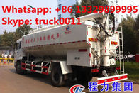 good price 10tons hydraulic system bulk feed delivery truck for sale, 20cbm poultry feed body mounted on truck for sale