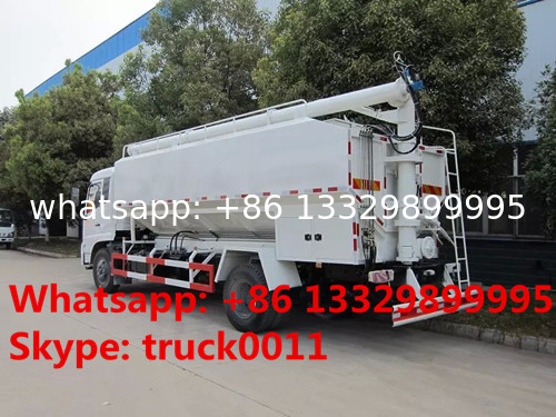 good price 10tons hydraulic system bulk feed delivery truck for sale, 20cbm poultry feed body mounted on truck for sale