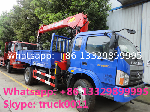 new best seller forland 4*2 6.3tons truck with crane for sale, hot sale! factory sale forland truck mounted crane