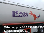hot sale! best price Q235R 5mm thickness carbon steel 30000Liters lube tank truck trailer, bulk fuel tanker semitrailer