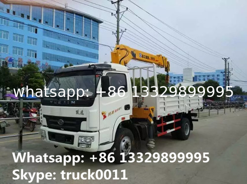 high quality and competitive price 4*2 3.5ton telescopic truck mounted crane for sale,  yuejin 3.5tons truck with crane