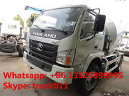 2017 new  high performance forland mini 3-4cbm LHD concrete mixer truck for sale, best price forland cement mixing truck