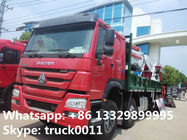 high quality hot sale 8*4 SINOTRUK HOWO 80ton heavy duty truck with crane, best price SINO TRUK HOWO truck mounted crane