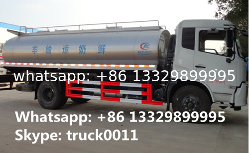 Hot sale new 8cbm-10cbm dongfeng milk liquid food truck, factory sale best price 10m3 stainless steel milk tank truck