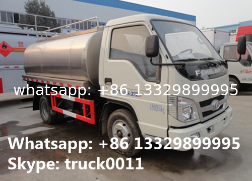 factory direct sale forland LHD/RHD 3m3 food grade milk tank truck, best price forland 5,000L milk tank truck for sale